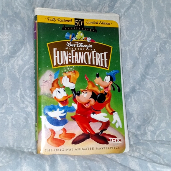 Limited Edition DISNEY Fun and Fancy Free VHS Masterpiece Collection
